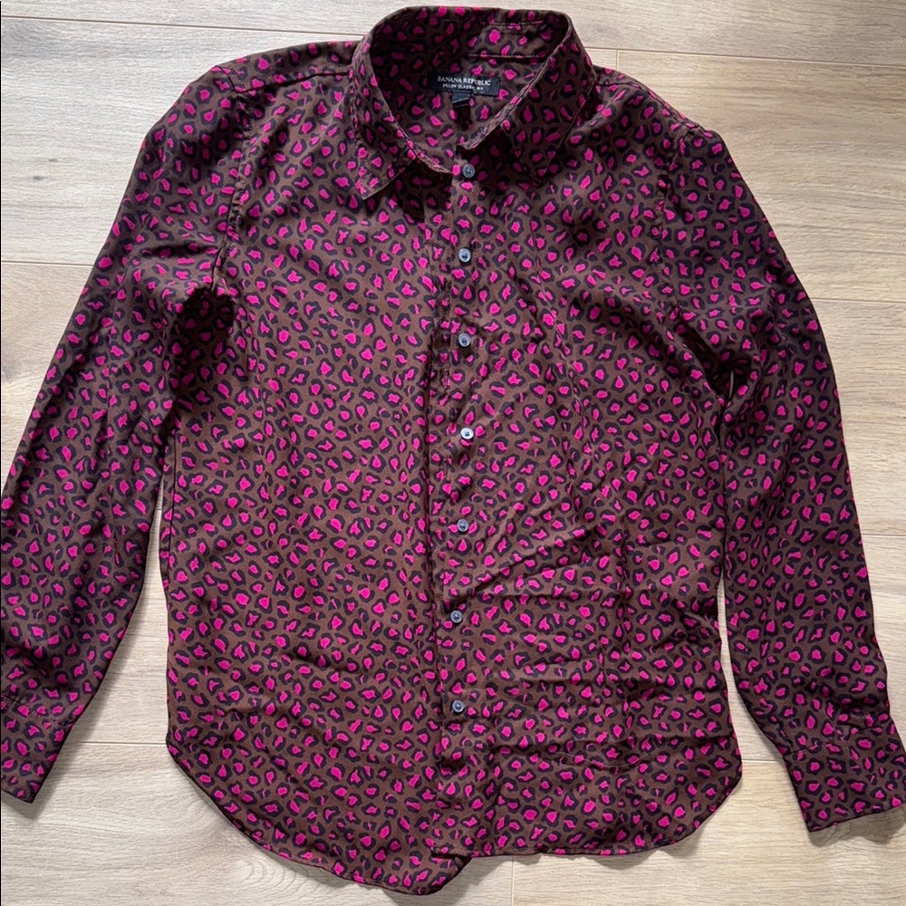 Banana Republic Animal Print Blouse